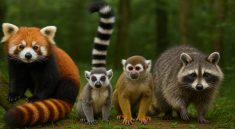 10 Long Tailed and Furry Animals that live in Natural Forests