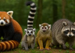 10 Long Tailed and Furry Animals that live in Natural Forests