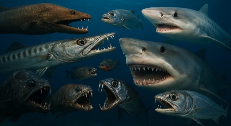 Top 10 Underwater Sea Animals that have Sharp Teeth like Knives