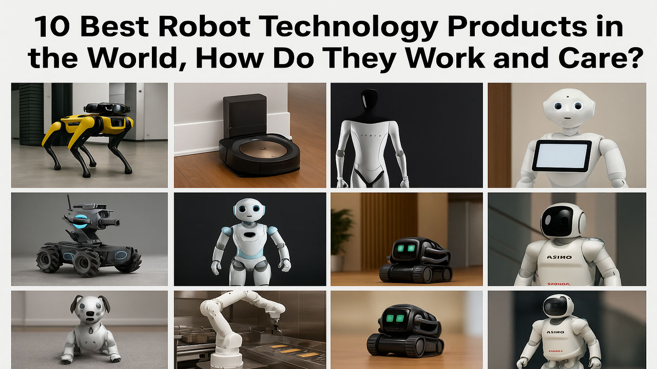10 Best Robot Technology Products in the World, How Do They Work and Care?