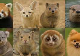 Top 10 Animals with Cute Faces in the World, Cutets Red Panda and Vulpes Zerda