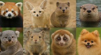 Top 10 Animals with Cute Faces in the World, Cutets Red Panda and Vulpes Zerda