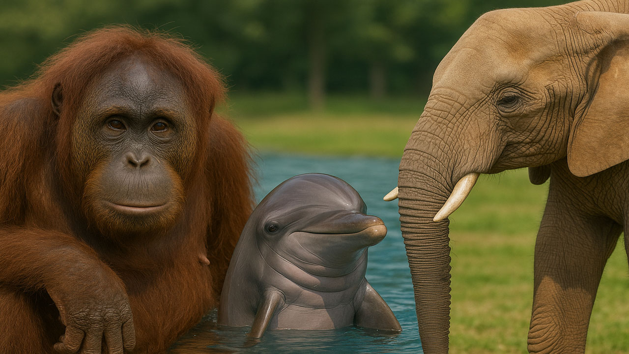 Top 10 Smartest Animals in the World 2025, there are Orangutans and Dolphins